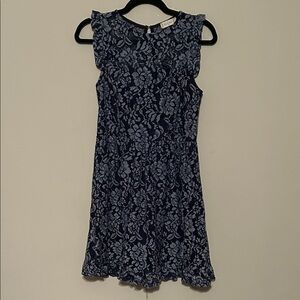 Altar'd State Blue Lace Midi Dress